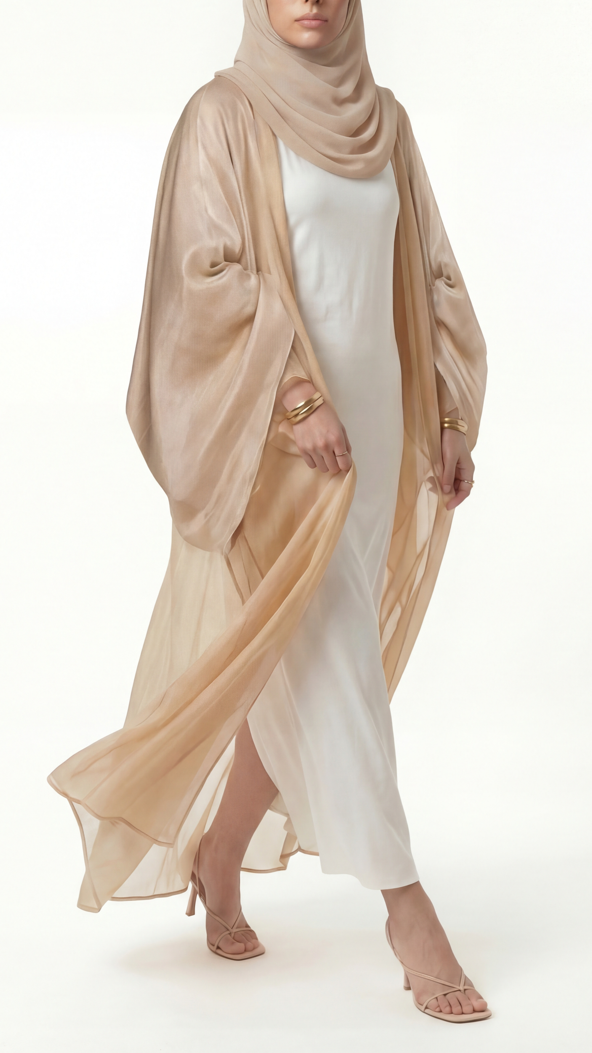 Zara beige abaya
