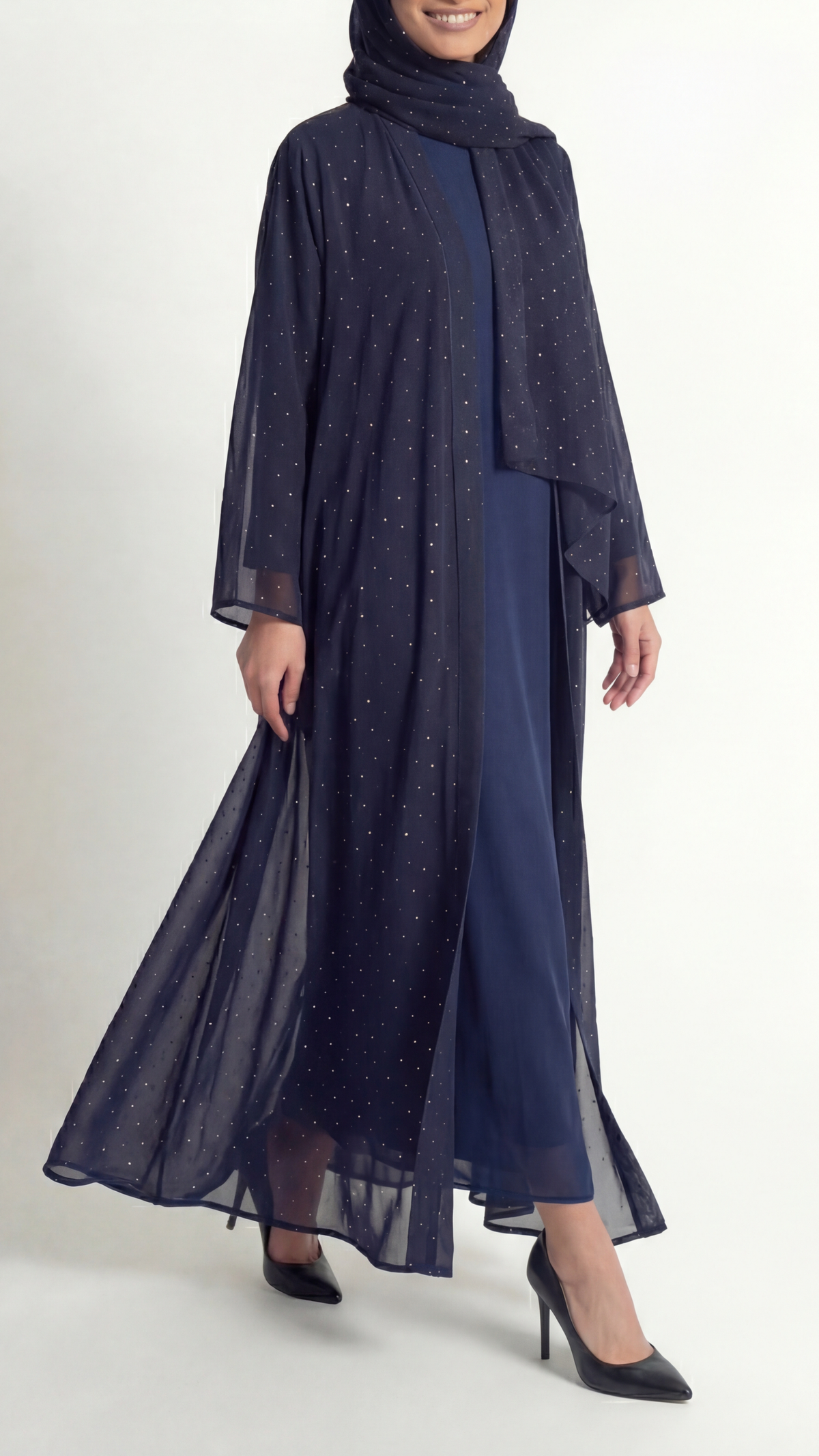 Layali navy blue abaya